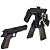 Трансформер 2в1 Bondibot Робот-пистолет Кольт M1911 Bondibon ВВ5903